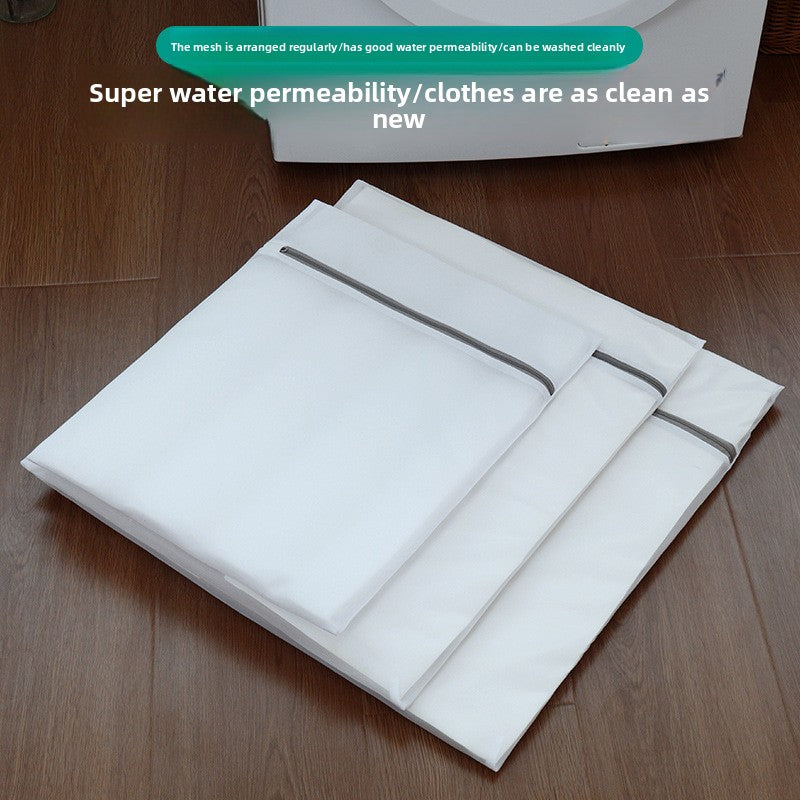 Thickened Gray Laundry Mesh Bag for Machine Washing