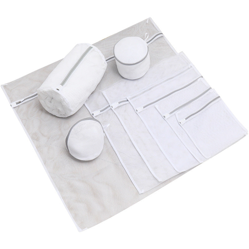 Thickened Gray Laundry Mesh Bag for Machine Washing