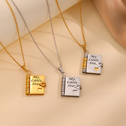Collier livre « My Little Star »