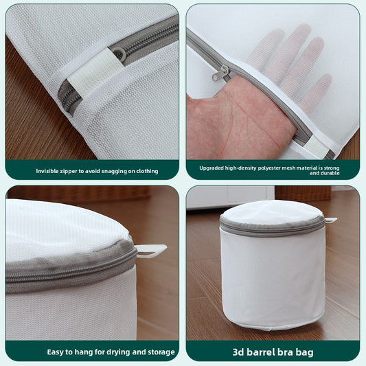 Thickened Gray Laundry Mesh Bag for Machine Washing